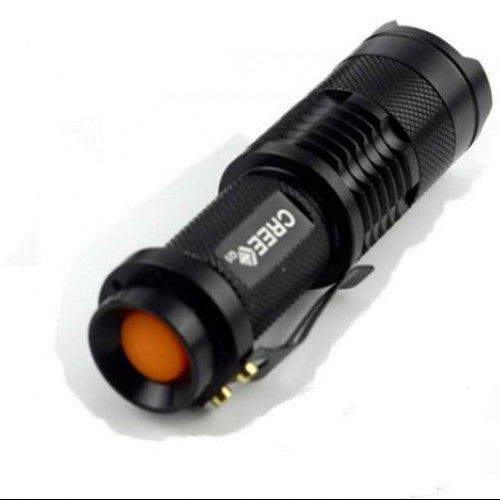 Mini Black Waterproof LED Flashlight